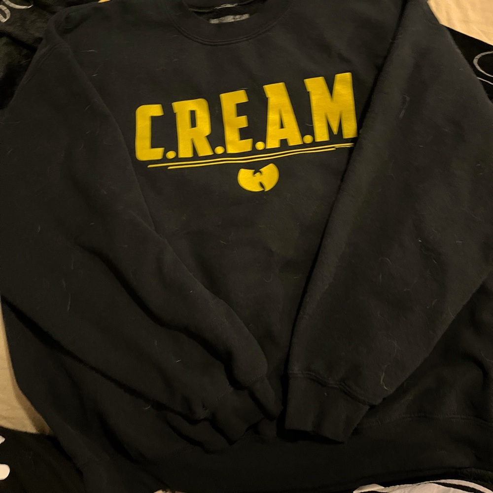 Wu tang official merch cream crewneck